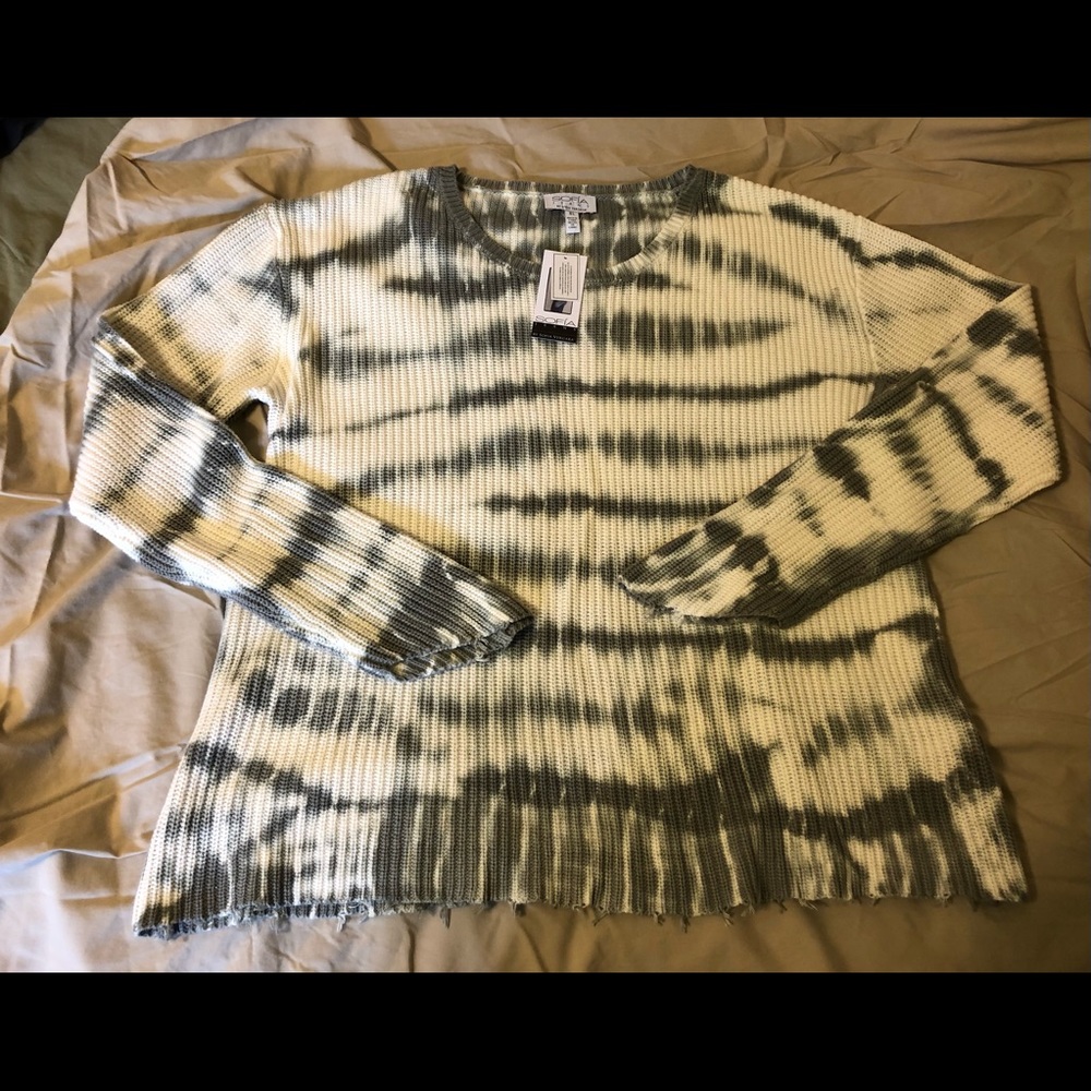 Sofia Jeans by Sofia Vergara tie dyed sweater